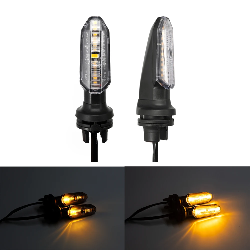 Luces intermitentes LED de 12V para motocicleta, indicador de flujo de agua, lámparas intermitentes de flecha para Honda CB250 TWISTER TITAN150 2000