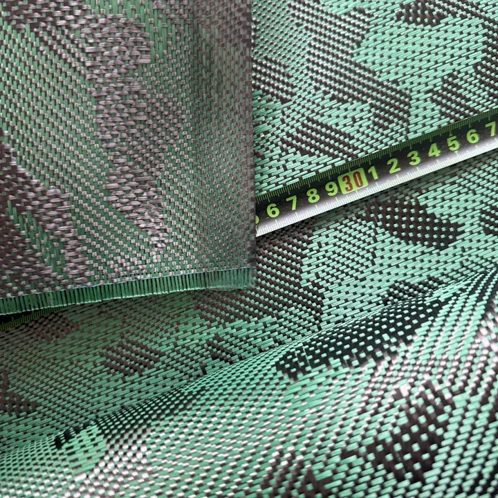 3K 240gsm Tarnmuster Kohlefaser-Kevlar-Mischgewebe 100cm*50cm/30cm pro Stück, für Auto- und Motorradumbauten – Detail 2