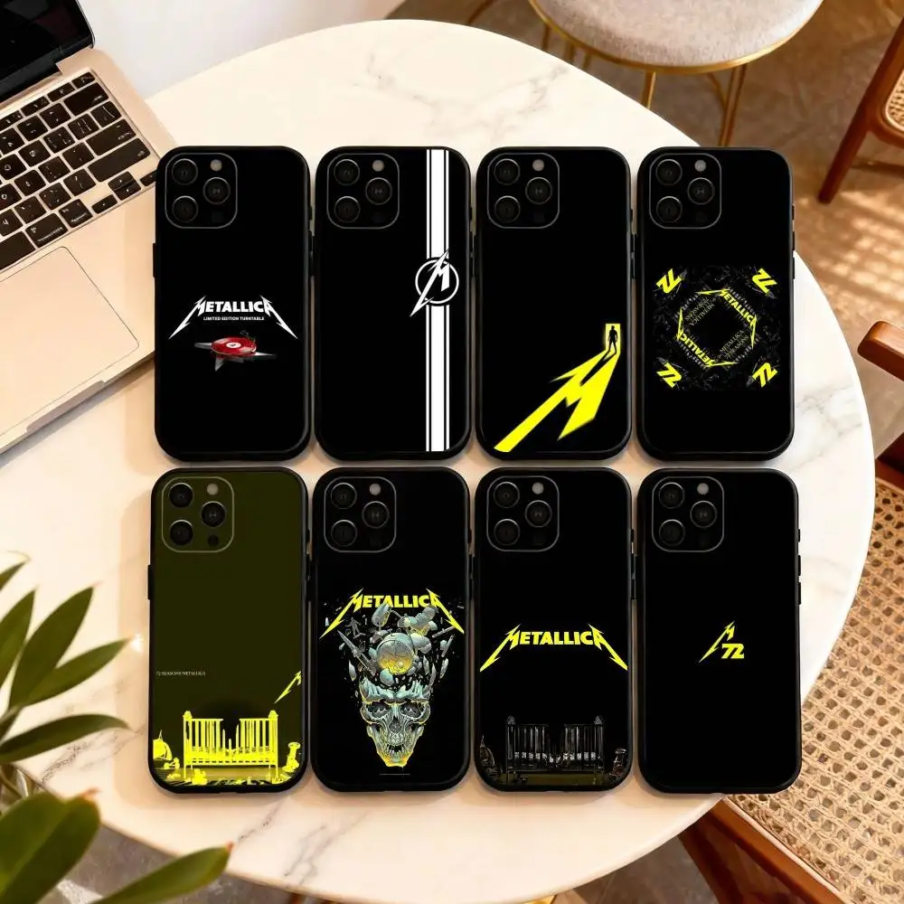 

M-Metallica 72 S-Seasons Phone Case For iPhone 17,16,15,14,13,12,11 Plus,Pro Max,XS,Soft Silicone Black Cover