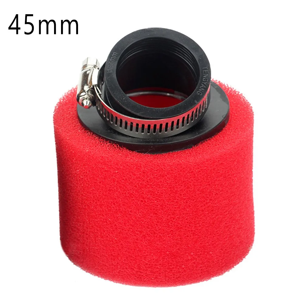 Моющийся пенопластовый воздушный фильтр, прямой 45 мм, совместимый с карбюратором Mikuni 28 мм Molkt 26 мм, двухслойный многоразовый пенопласт