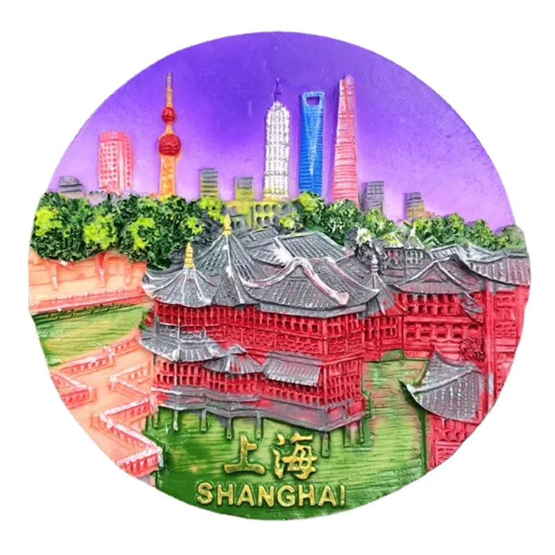 Shanghai Fridge Magnets Beijing Travelling Souvenirs Home Decor China Fridge Stickers Christmas Gifts Message Board Stickers