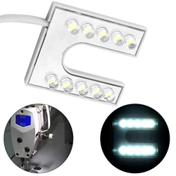 Sewing Machine LED Light Flexible Gooseneck Lamp with Magnetic Base for Sewing Machine 110-265V