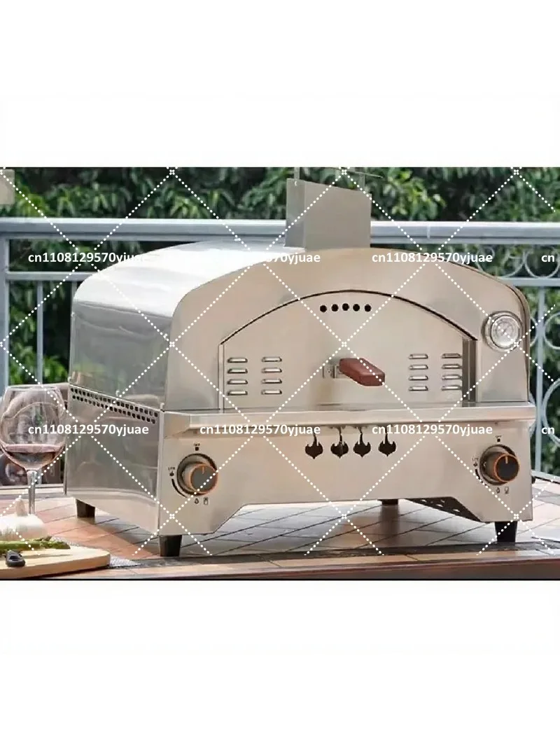 Portable  Pizza 14 Inch Outdoor Gas Oven with Automatic Rotating Stone