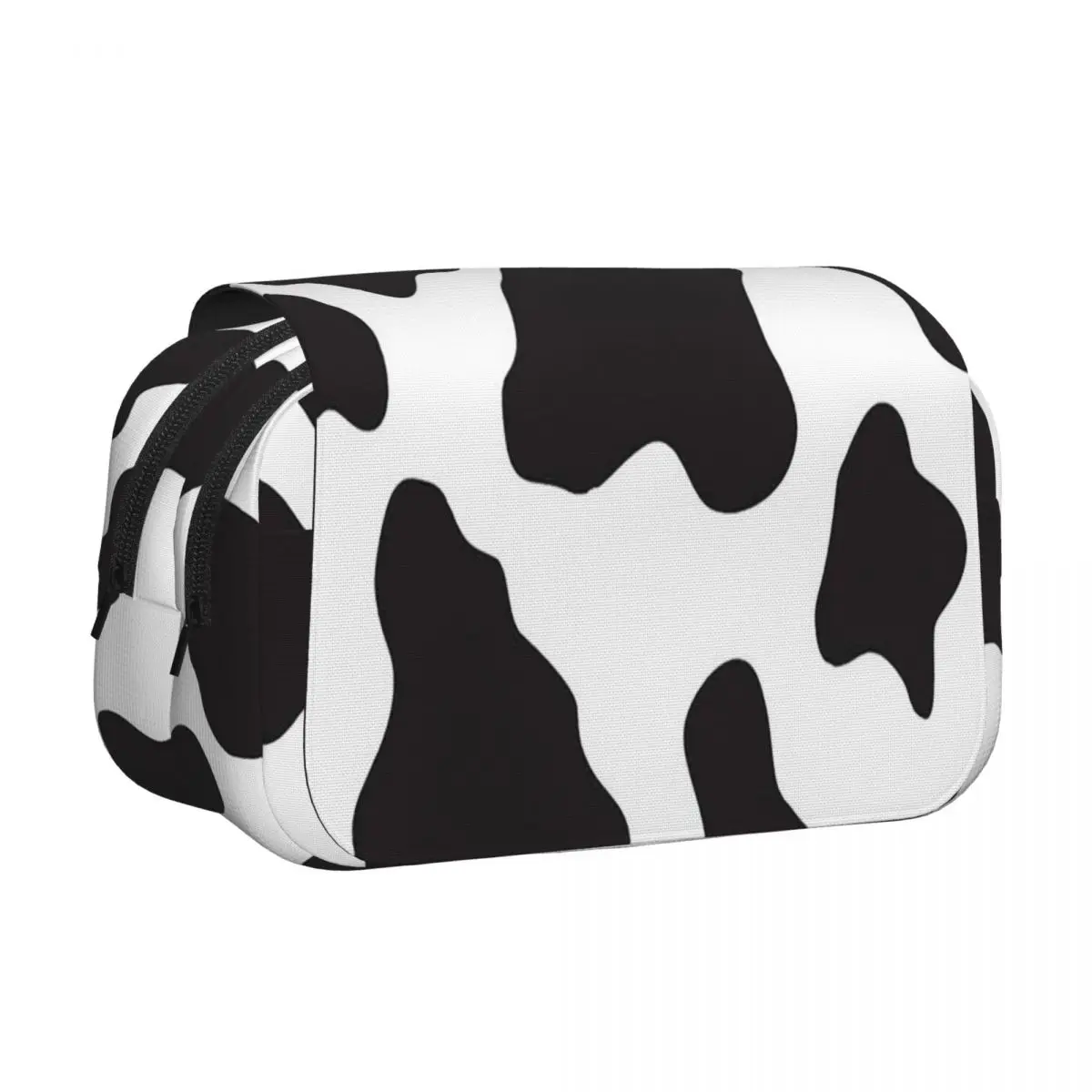 

Кожаный пенал-футляр с принтом коровьей шкуры в стиле ковбойской фермы, жесткий, большой емкости, для ручек и карандашей