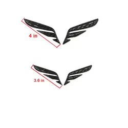 Carbon Fiber Exterior Front Rear Logo Decorative Cover For Genesis G70 2019 2020 2021 2022