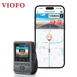 VIOFO-Cámara de salpicadero A119MINI-2 para coche, grabadora de vídeo 2K 60FPS, DVRs, Control por voz, 5GHZ, WiFi, GPS, modo de estacionamiento amortiguado