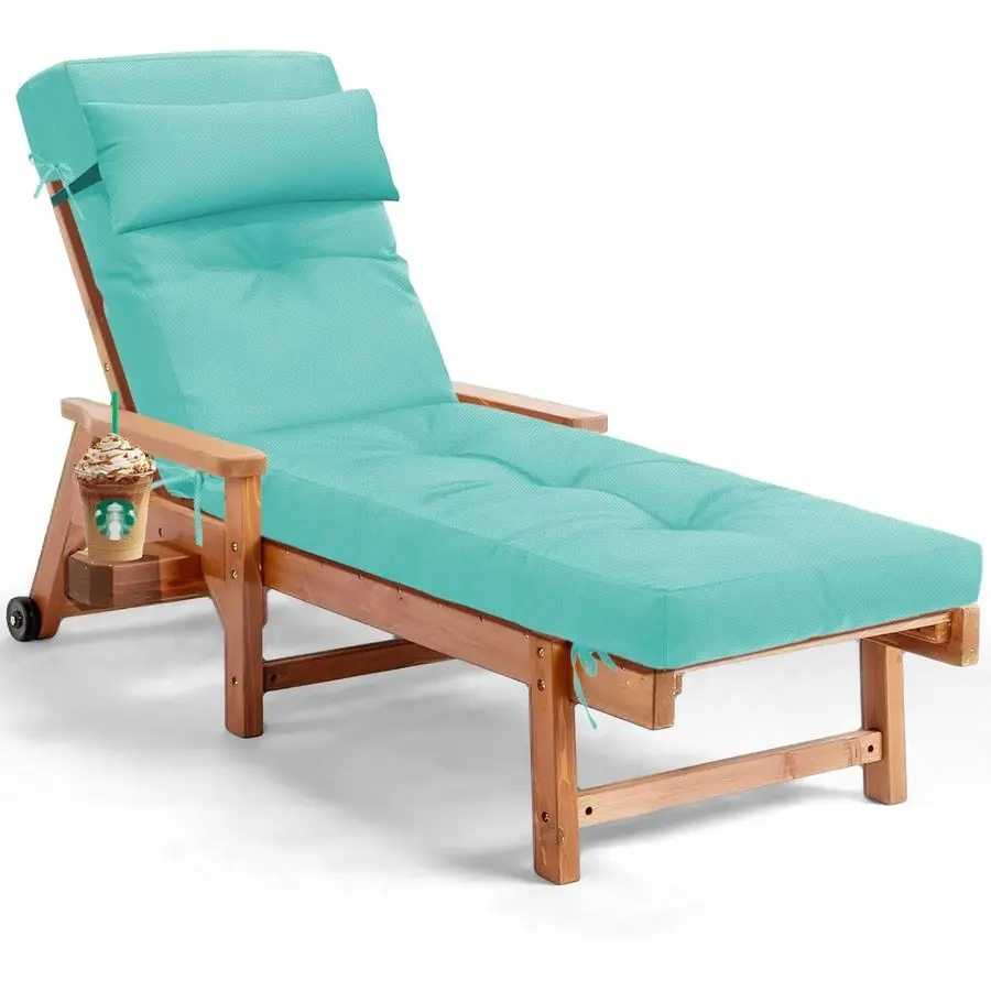 وسادة كرسي الصالة في الهواء الطلق للكراسي، وسائد بديلة مقاومة للبهتان مع 6 أربطة، رغوة الذاكرة السميكة P