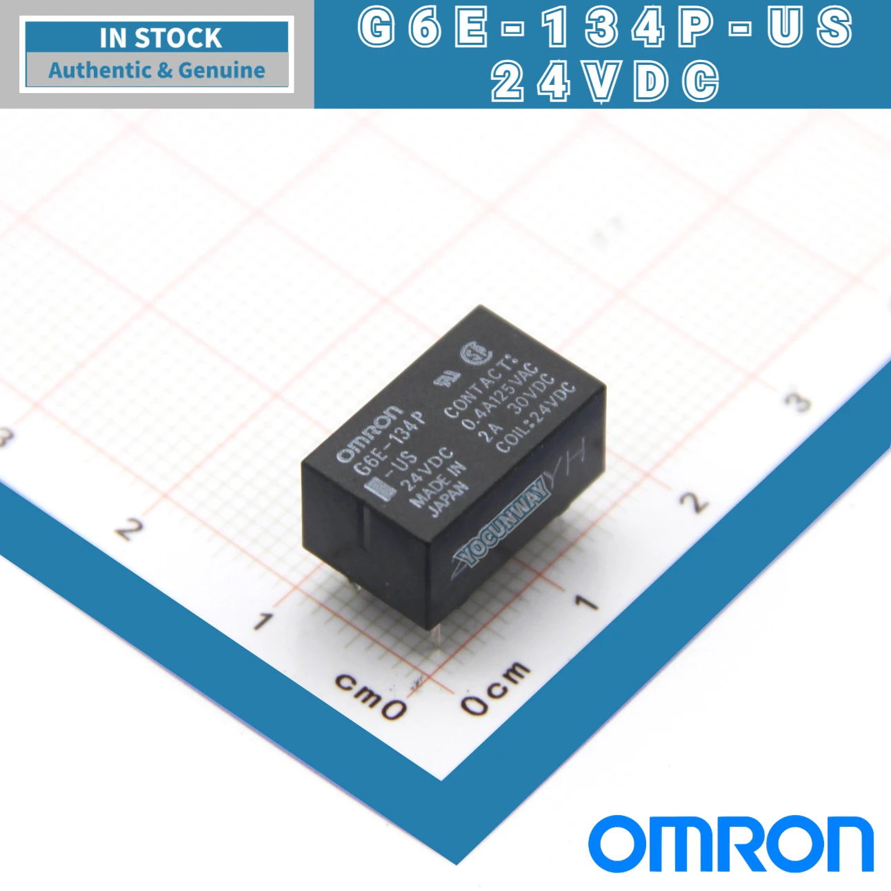 New Authentic Original Japan OMRON Single Relay G6E-134P-US-5VDC 12VDC 24VDC DC12V 24V 5V 2A 5PIN