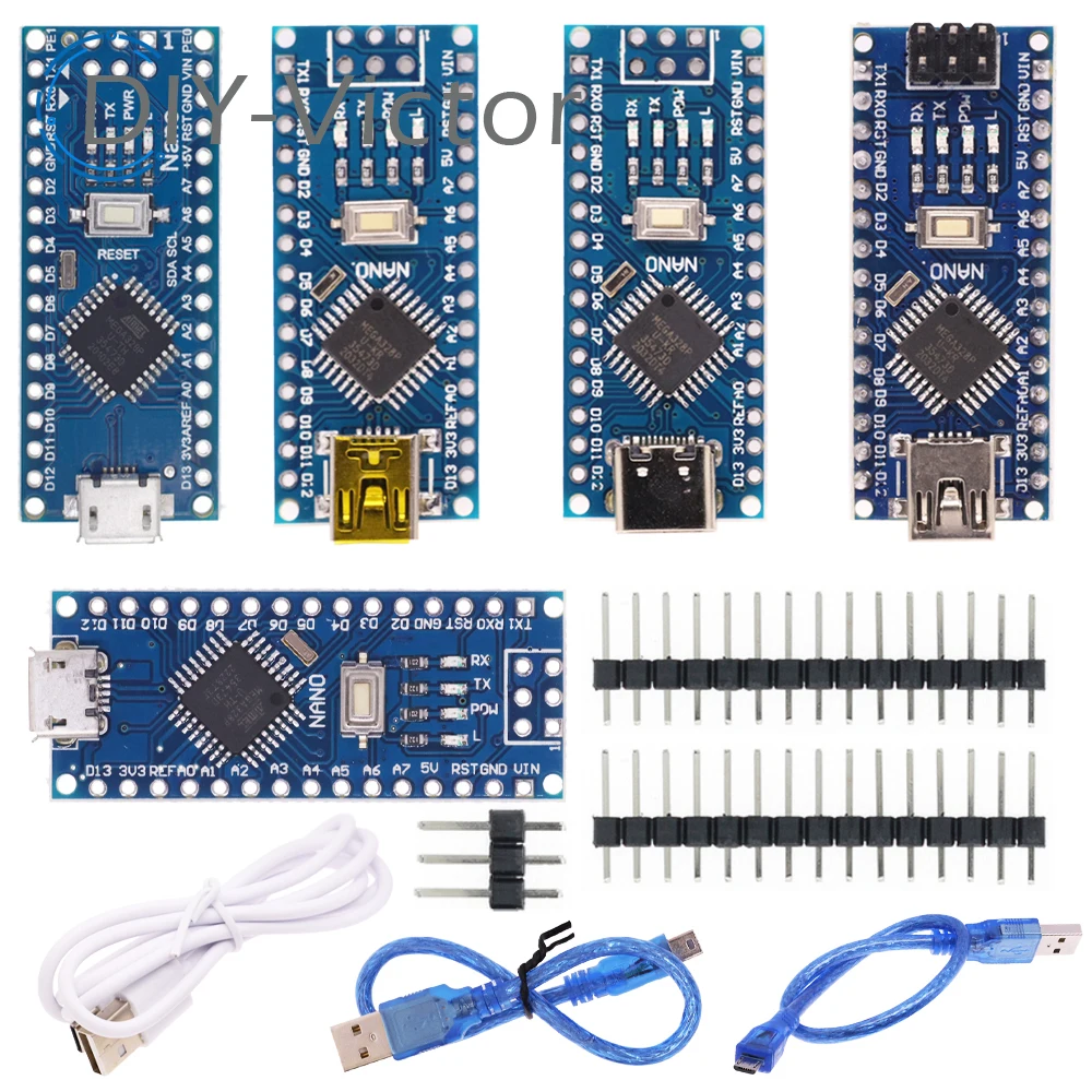 Mini TYPE-C USB CH340 Nano 3.0 ATmega328P Controller Board Compatible For Arduino CH340C USB Driver V3.0 ATmega328