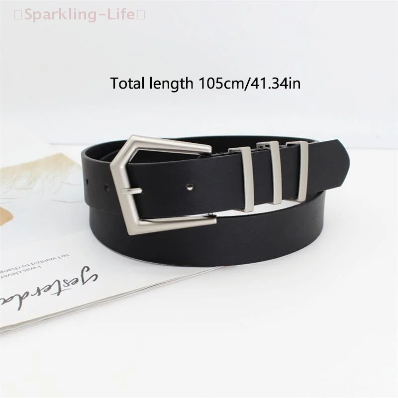 Unisex Heart Buckle Belts in Black: Simple, Stylish Decoration for Jeans Perfec Casual Outfits Fashionable Gift Option