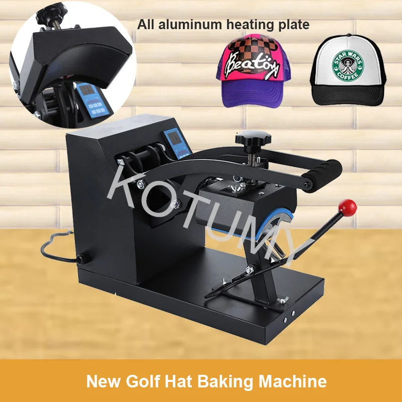 Machine d'impression de chapeau chaud Portable, outils de marquage d'étiquettes incurvées, équipement de marquage de Logo de chapeau Vertical 110V/220V