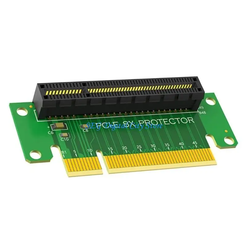 U75B Pcie 8X Risers Card 90 Degree Risers Adapter Card for 1U Server Case Data Transmission Transfer Card