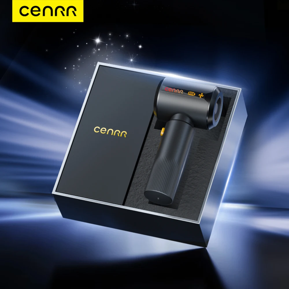 CENRR New 7500mAh LED Car Vacuum Cleaner Wireless Mini Powerful Portable HandHeld Car Cleaner LED Power Display Gift
