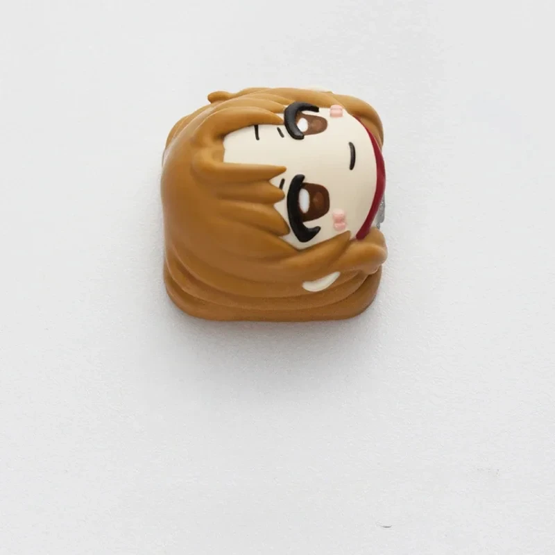 أنيمي كيكابس السيف الفن على الانترنت ساو يوكي Asuna مخصص كيكابس ل قبعات لوحة المفاتيح الميكانيكية الحرفي كيكاب ألعاب الكمبيوتر هدايا عيد #3