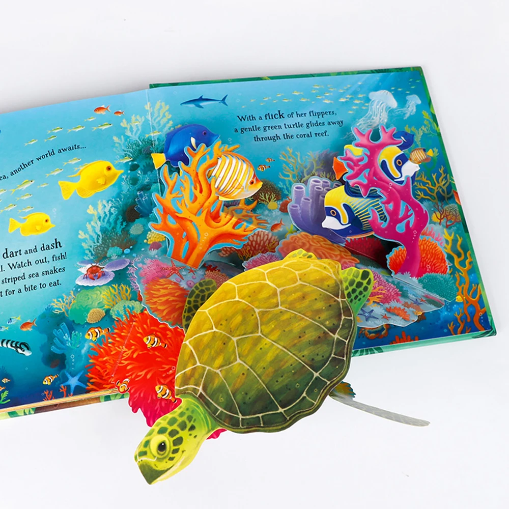 Peep Inside Usborne Pop-Up Animals in English 3D Flap Picture Book Baby Children Enlightenment Reading Books for kids