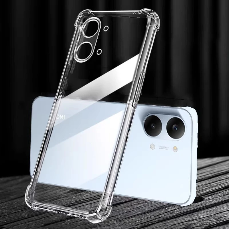 Transparente Ringhalter-Abdeckung für Redmi Turbo 5 Max, Airbag, stoßfest, weiche Silikon-Handyhülle für Redmi Turbo 5 Turbo5