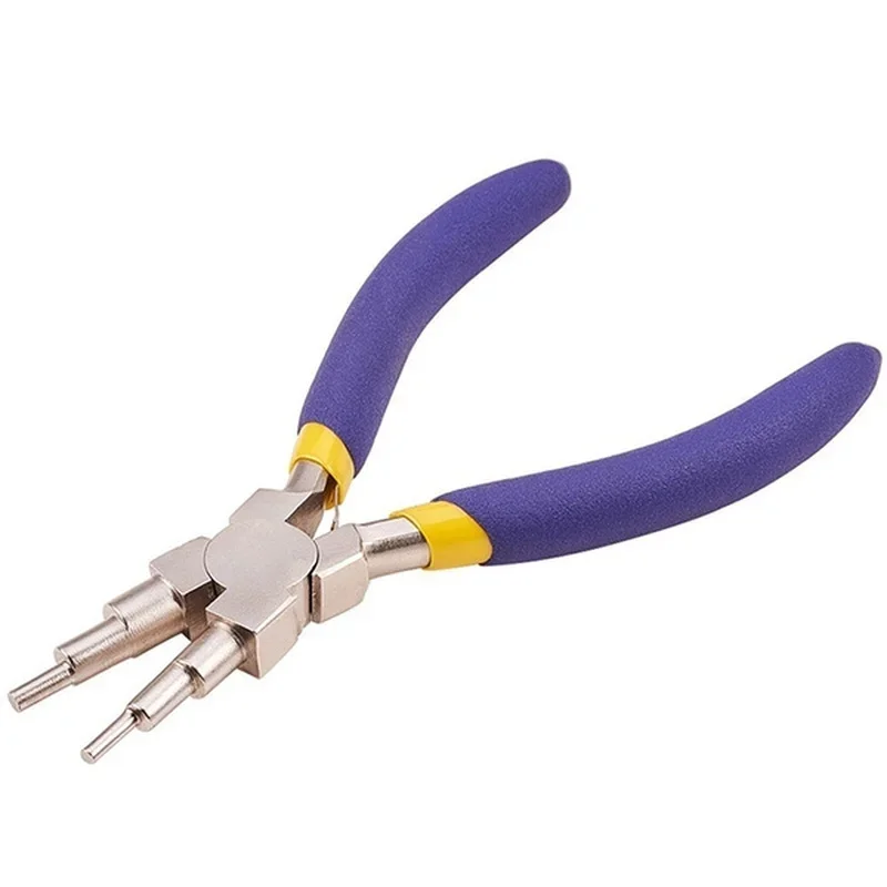 Jewelry Craft DIY Tool 6‑in‑1 Carbon Steel Six‑Section Round Nose Bail Making Pliers For Earring Hook Lobster Buckle Metal Work