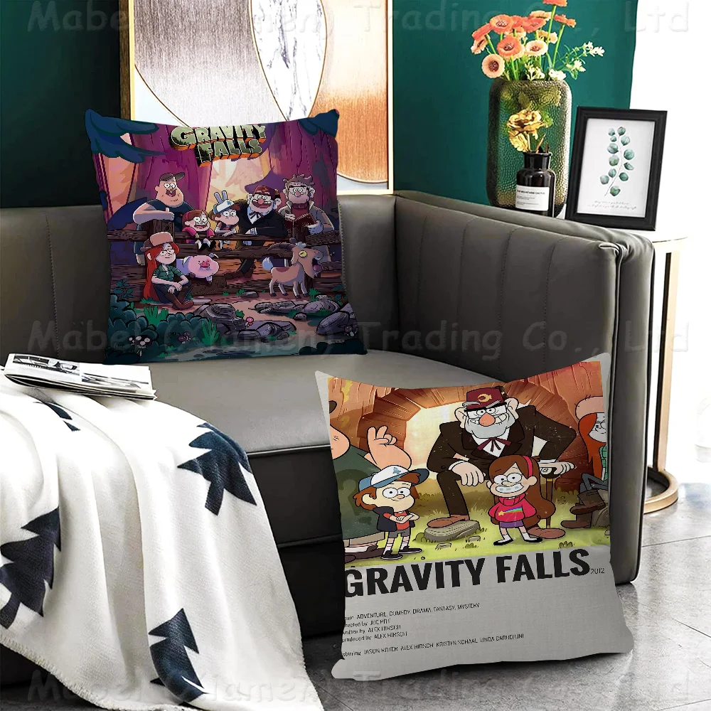 Cartoon G-Gravity F-Falls Pillow Gift Home Office Decoration Bedroom Sofa Car Cushion Cover Case 45x45