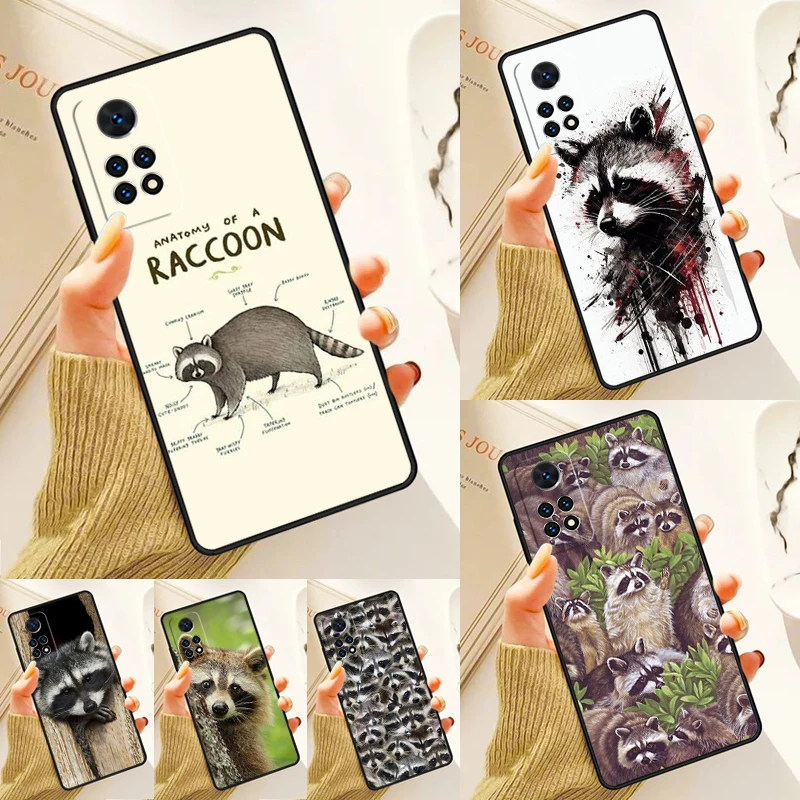 

Animal Raccoon Fox lovely cute Case For Samsung Galaxy S24 Plus S23 S20 S21FE Lite S22 Ultra Note 20 S8 S9 S10 Phone Coque