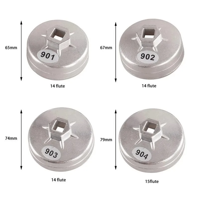 Imagem -02 - Oil Filter Wrench Cap Socket Wrench Remove-tools Machine Filter Hand Tool 901 902 903 904 65 67 74 79 mm 1pc