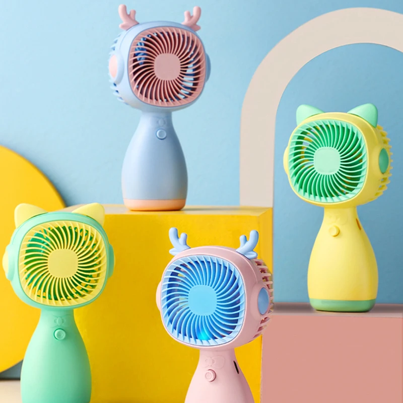 새로운 미니 팬 편리한 크리 에이 티브 작은 팬 휴대용 포켓 휴대용 팬 경량 조절 귀여운 작은 팬 학생 선물