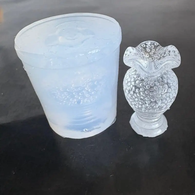  Reusable Silicone Mold Suitable for Small Vases Easy Demolding Perfect for Miniature Crafts and Jewelry Making Supplies