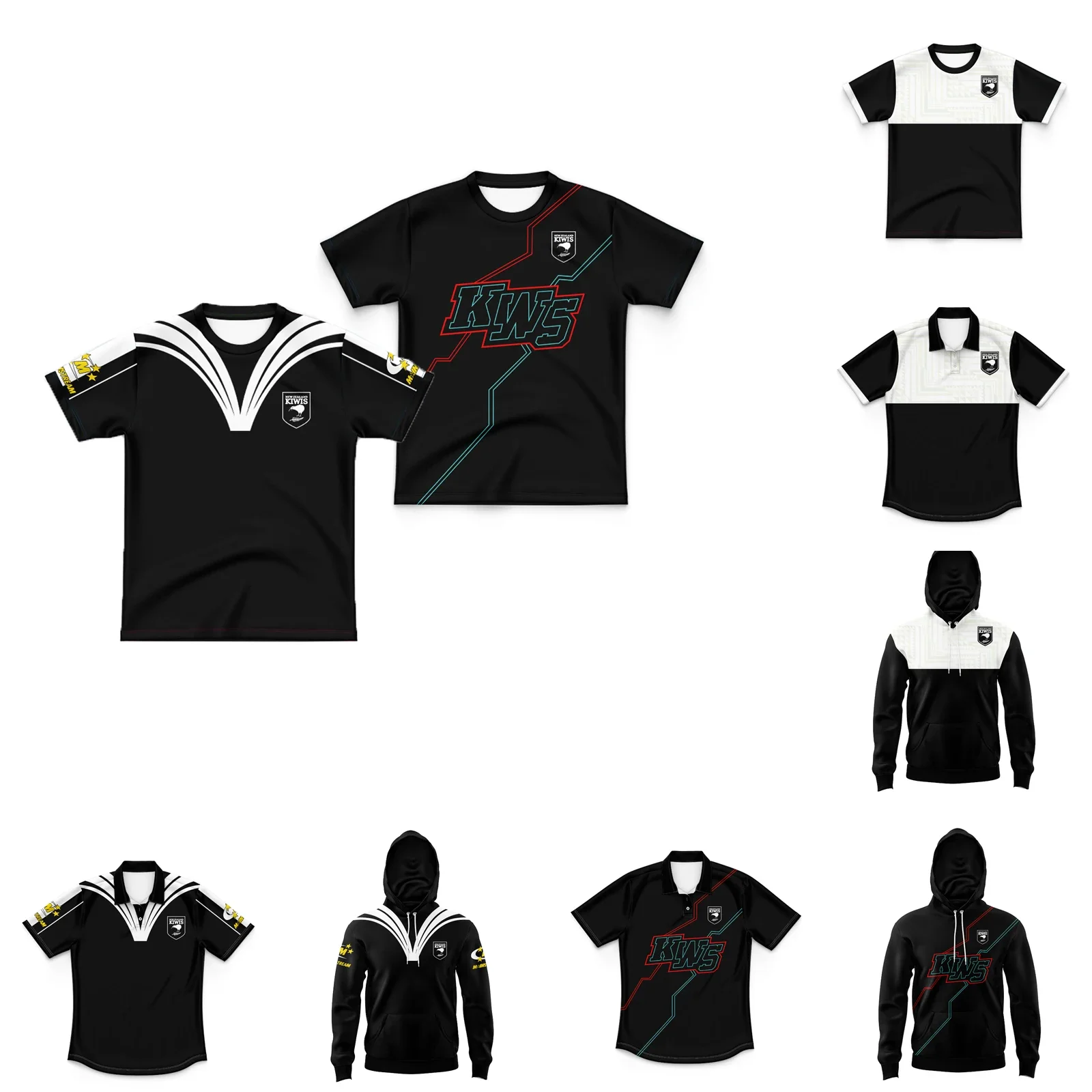 

2024/25 New Zealand Kiwis Kids Rugby Jersey Rugby Sports Hoodies Customize