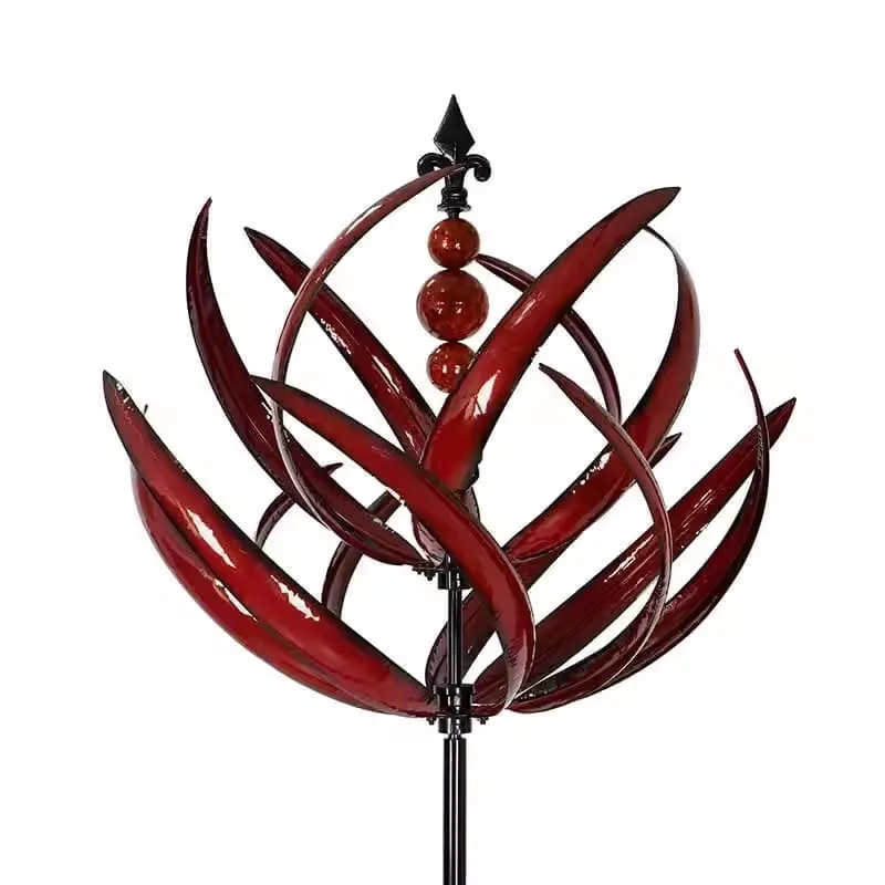 Nieuwe Harlow Wind Spinner Metalen Windmolen 3D Wind Aangedreven Kinetische Sculptuur Gazon Metalen Wind Solar Spinners Yard Garden Decoratie