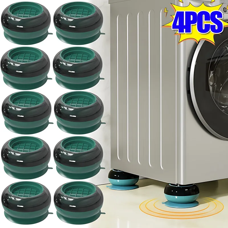 

Универсальные антивибрационные подушечки, резиновый коврик для ног для стиральной машины, бесшумный коврик для мебели для холодильника, подъемная подставка для мебели