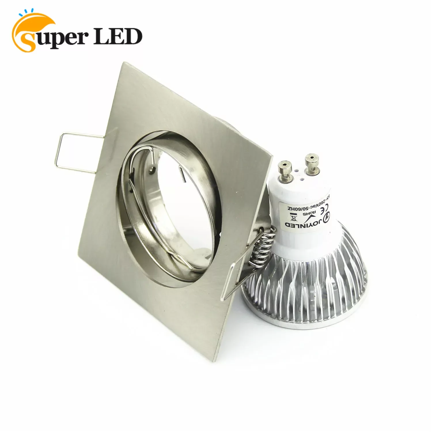 

Square Recessed Ceiling Downlight Mounting Iron Metal Frame MR16 GU10 Bulb Replaceable Lamp Holder Fitting Fixtures