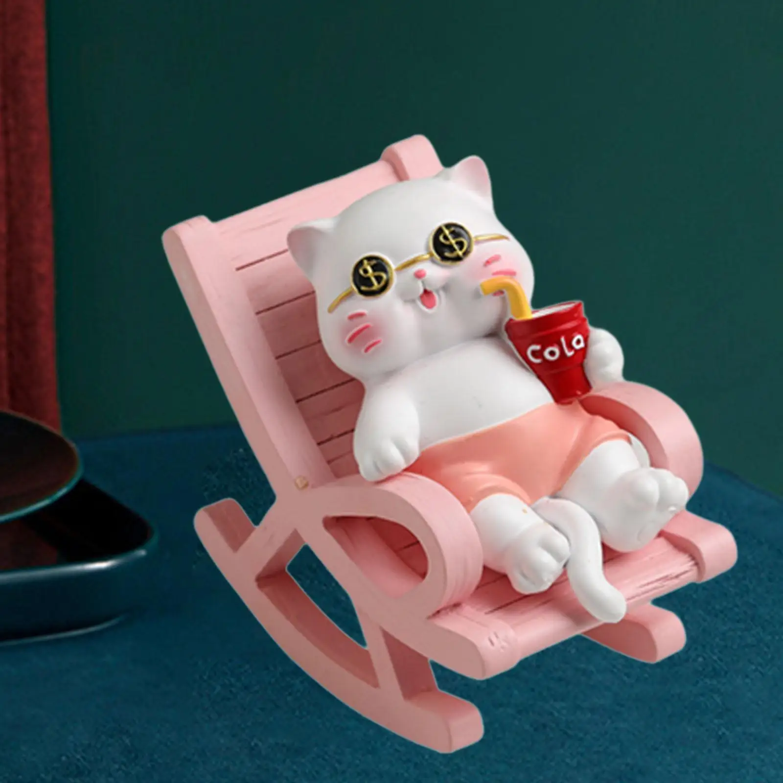 

Animal Statue Collectible Creative Resin Figurine for Cabinet Desktop Office