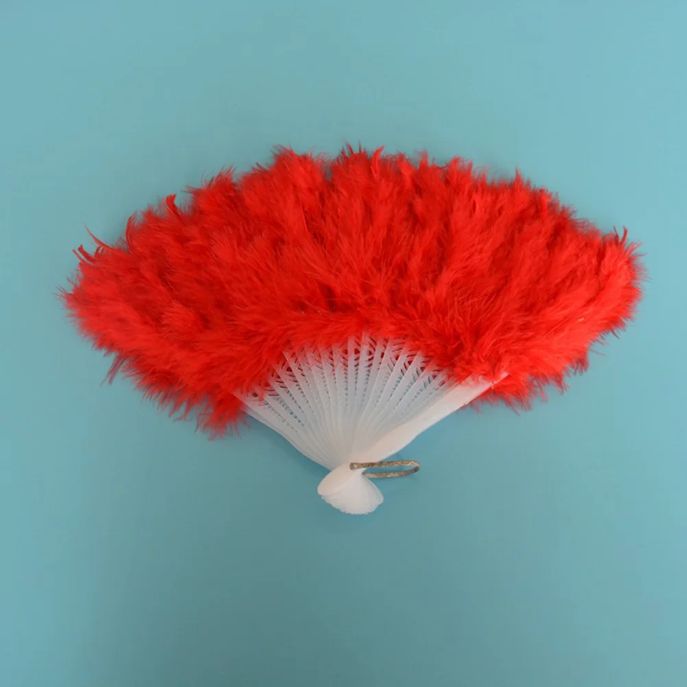 

Folding Handheld Fan Party Performance Dance Prop Cheongsam Accessory Red Decorative Fan For Wedding Gift