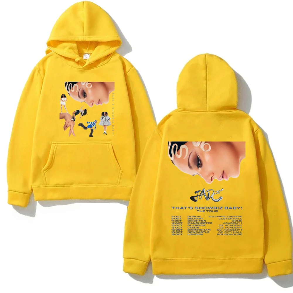 ¡Jade que muestra el bebébiz! Tour2025 Sudadera con capucha nuevo estilo JADE impresión sudadera Casual con bolsillo ropa de lana Unisex Punk Sudadera con capucha