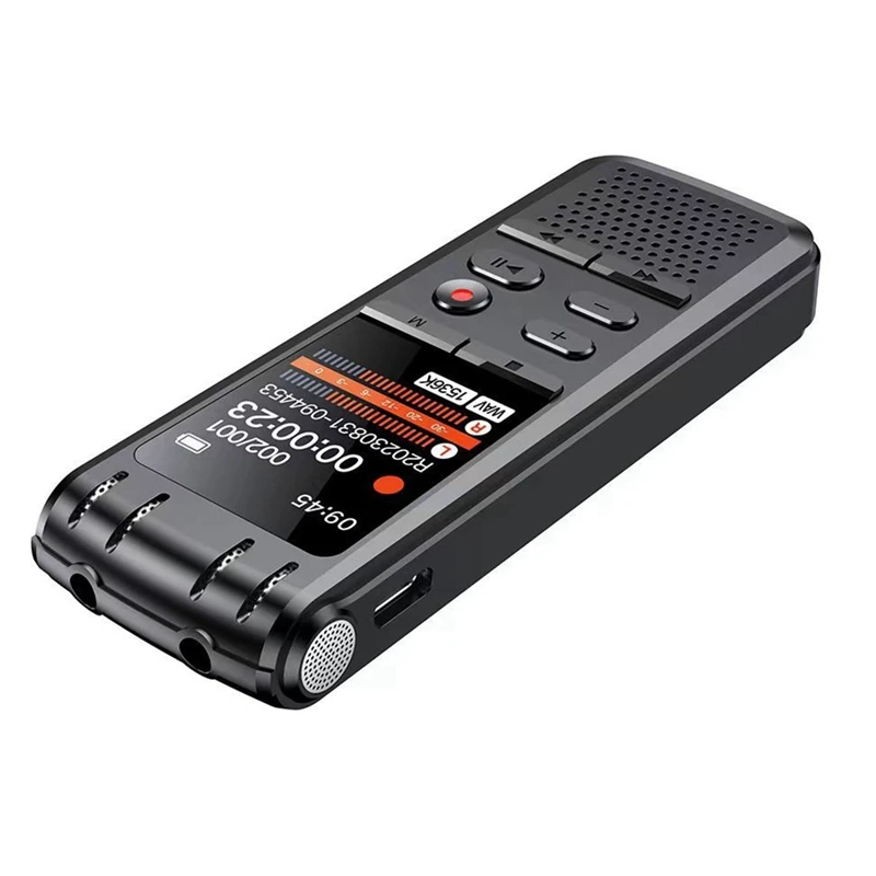 X183 USB Pen 32GB Voice Activated Digital Audio Voice Recorder Mp3 Player Non-Stop 50Hours Recording Black