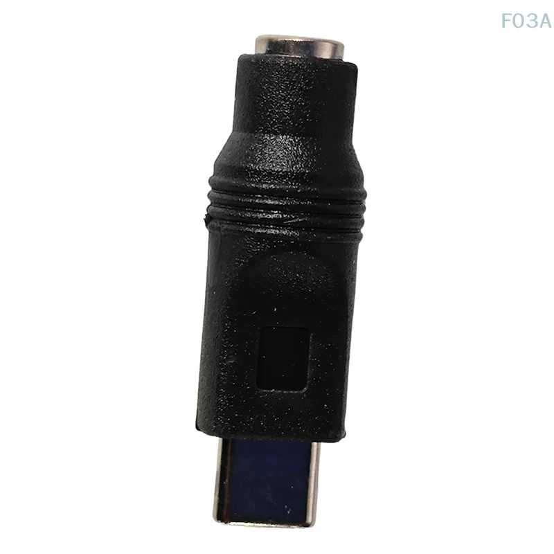 1pc 5.5*2.1mm Female Jack To Type-C 3.1 Male Plug 90/180 Degree DC Low Frequency Adapter For Mobile Phones