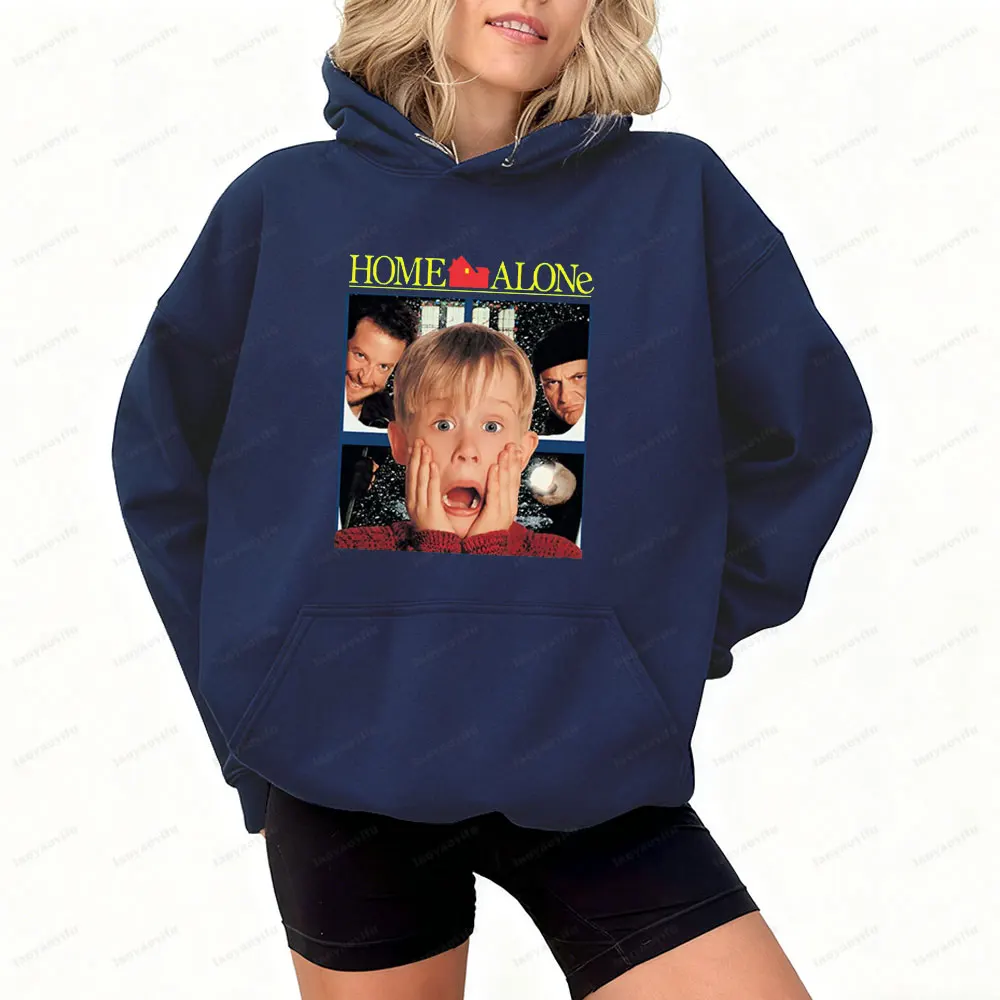 المنزل وحده عيد الميلاد البلوز مضحك فيلم عيد الميلاد هوديي ريترو كيفن مكاليستر الكلاسيكية عطلة فيلم هدية قمم بارد احتفالي الزي