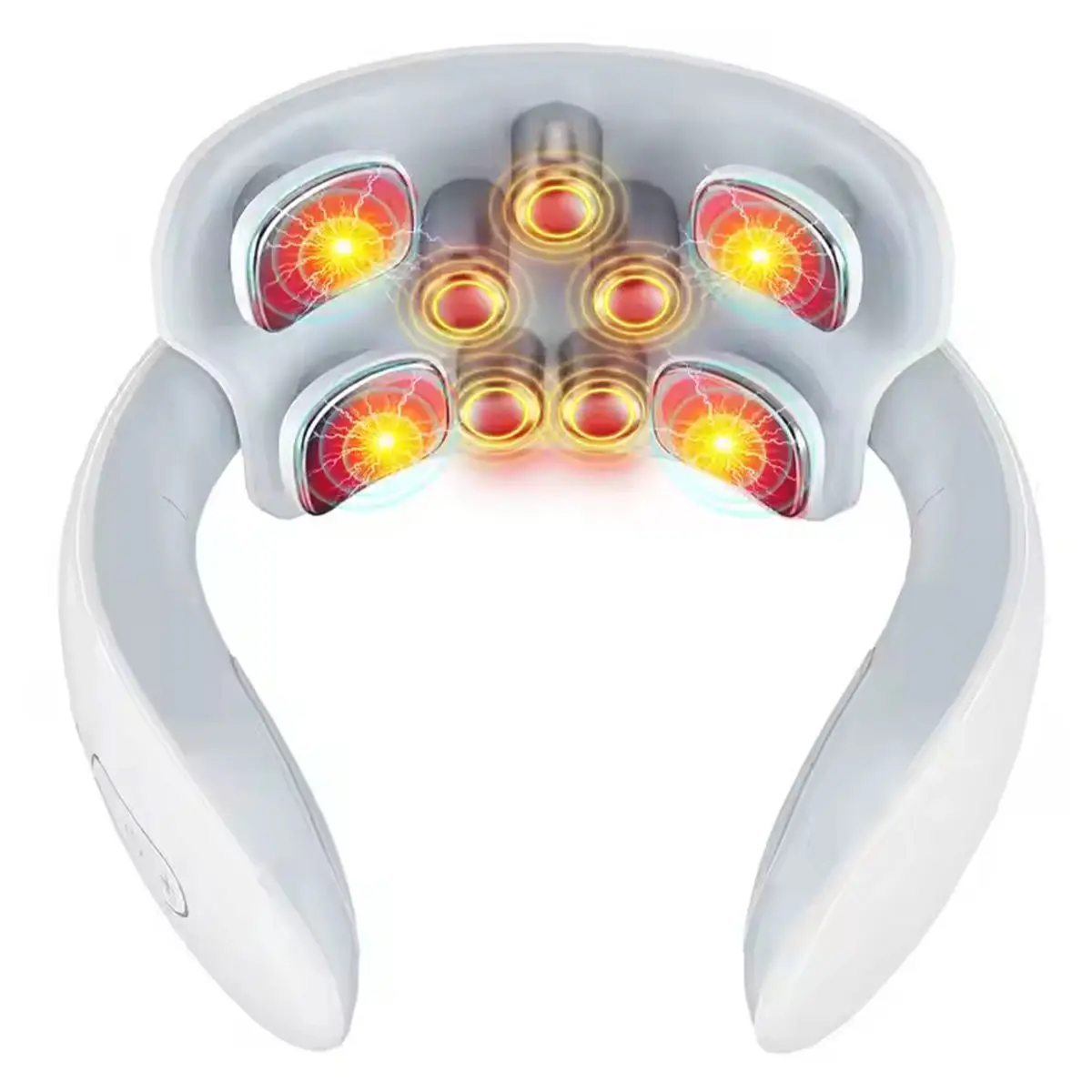 

EMS Electric Neck Massager With Heat AI Voice Control for Pain Relief - Multiple Mode Cervical Massager for Neck and Shoulder