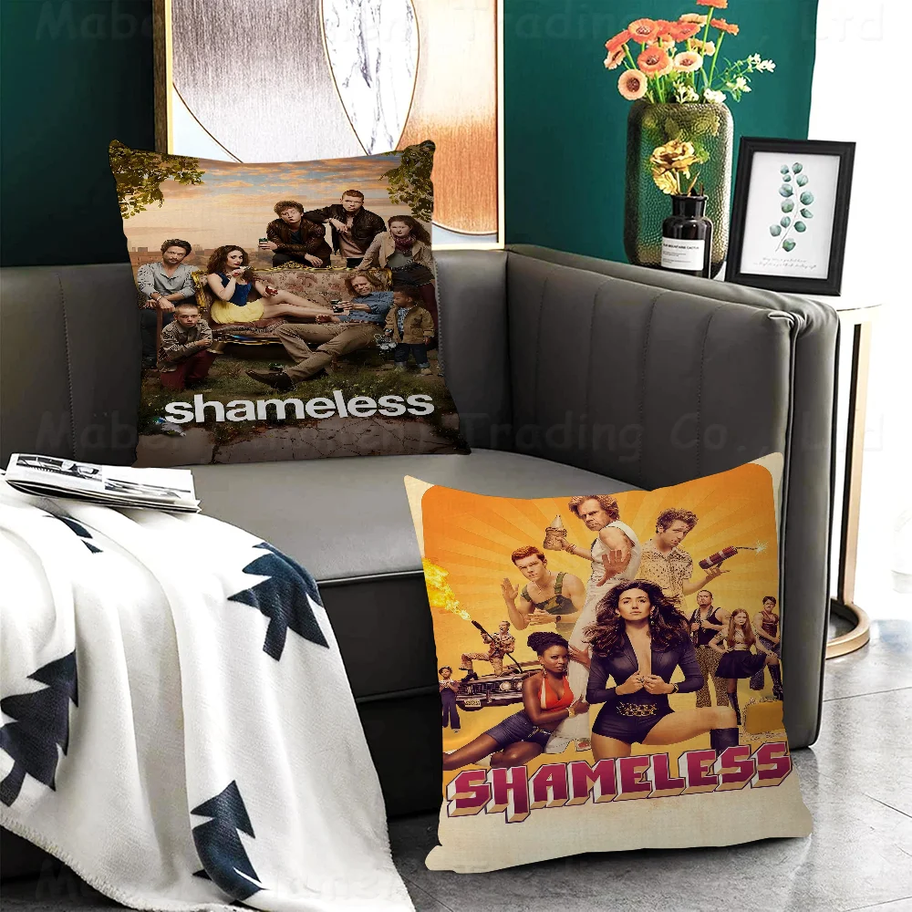 Movie Shameless Pillow Covers Cartoon Sofa Decorative Home Double-sided Printing Short Plush Cute Cushion Cover