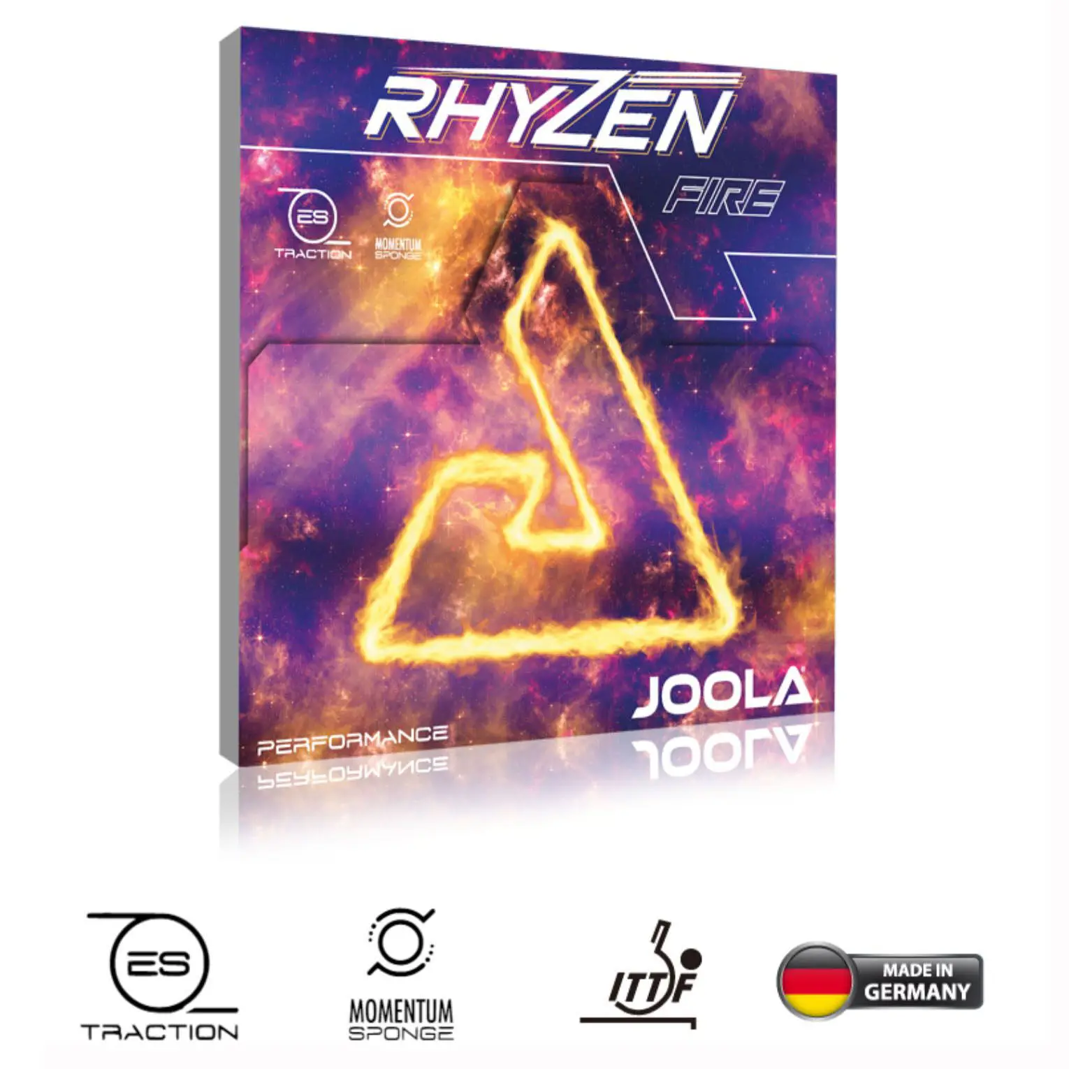 Genuine JOOLA Rhyzen Ice Fire Table Tennis Rubber Non-sticky Offensive Ping Pong Rubber with High-density Pink Sponge