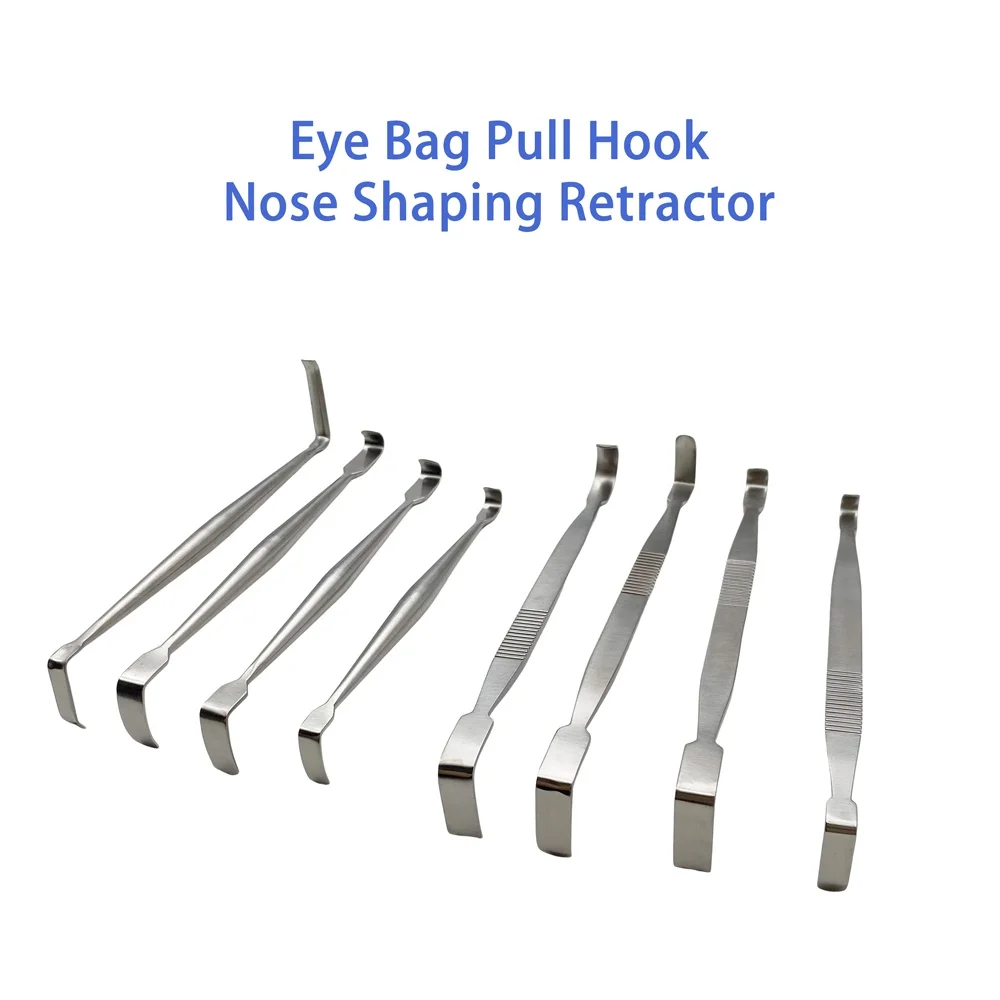 QSWTITAN Eye Bag Pull Hook, двусторонний ретрактор из нержавеющей стали, инструмент для пластической хирургии