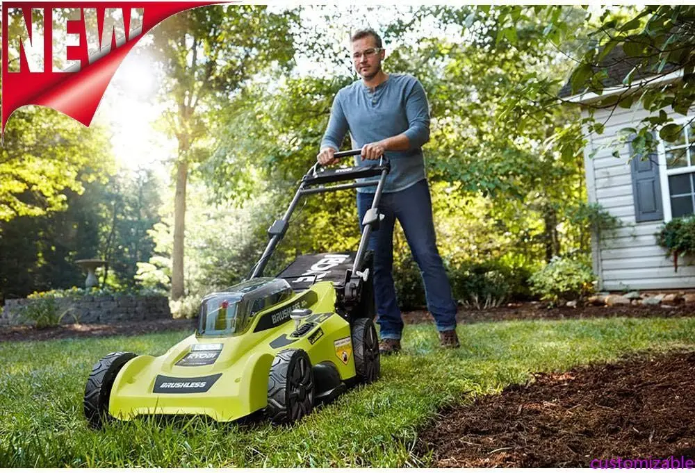 

Customizable Cordless Push Lawn Mower 20 In. 40-Volt With Whisper-Quiet Design