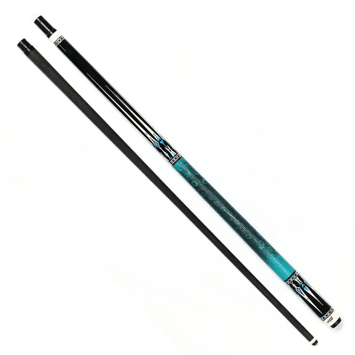 High-end yfen handmade 1/2-pc carbon fiber shaft Billiard Pool Cue 12.5mm Tip with extension for sale