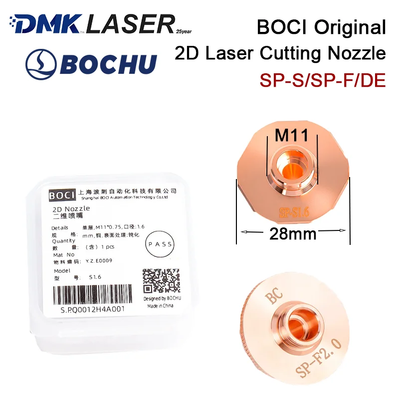 

Оригинальные/ОЕМ сопла для лазерной резки BOCI D28, расходные материалы для резки плоских поверхностей 2D, SP-S, SP-F, DE для резаков BOCHU BLT310, BLT4XX