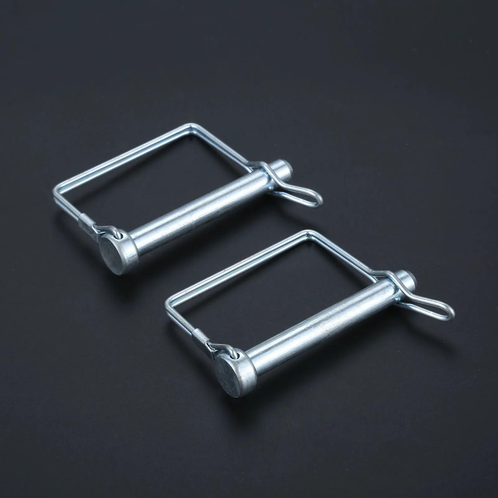 

2Pcs M9.5*70mm Square Shaft Locking Pin Trailer Truck Bicycle Stroller Cargo Boat RV Pin Steel D-pin for Farm Garden Lawn
