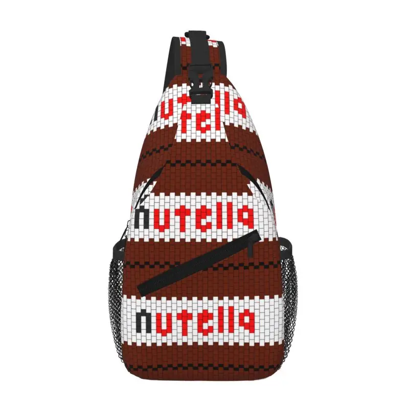 

Cool Chocolate Nutellas Sling Crossbody Backpack Men Shoulder Chest Bags for Traveling