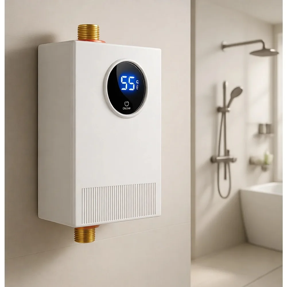 

Электрический проточный водонагреватель 110В 3000Вт под раковину, портативный, с цифровым дисплеем, для кухни, ванной комнаты, автофургона