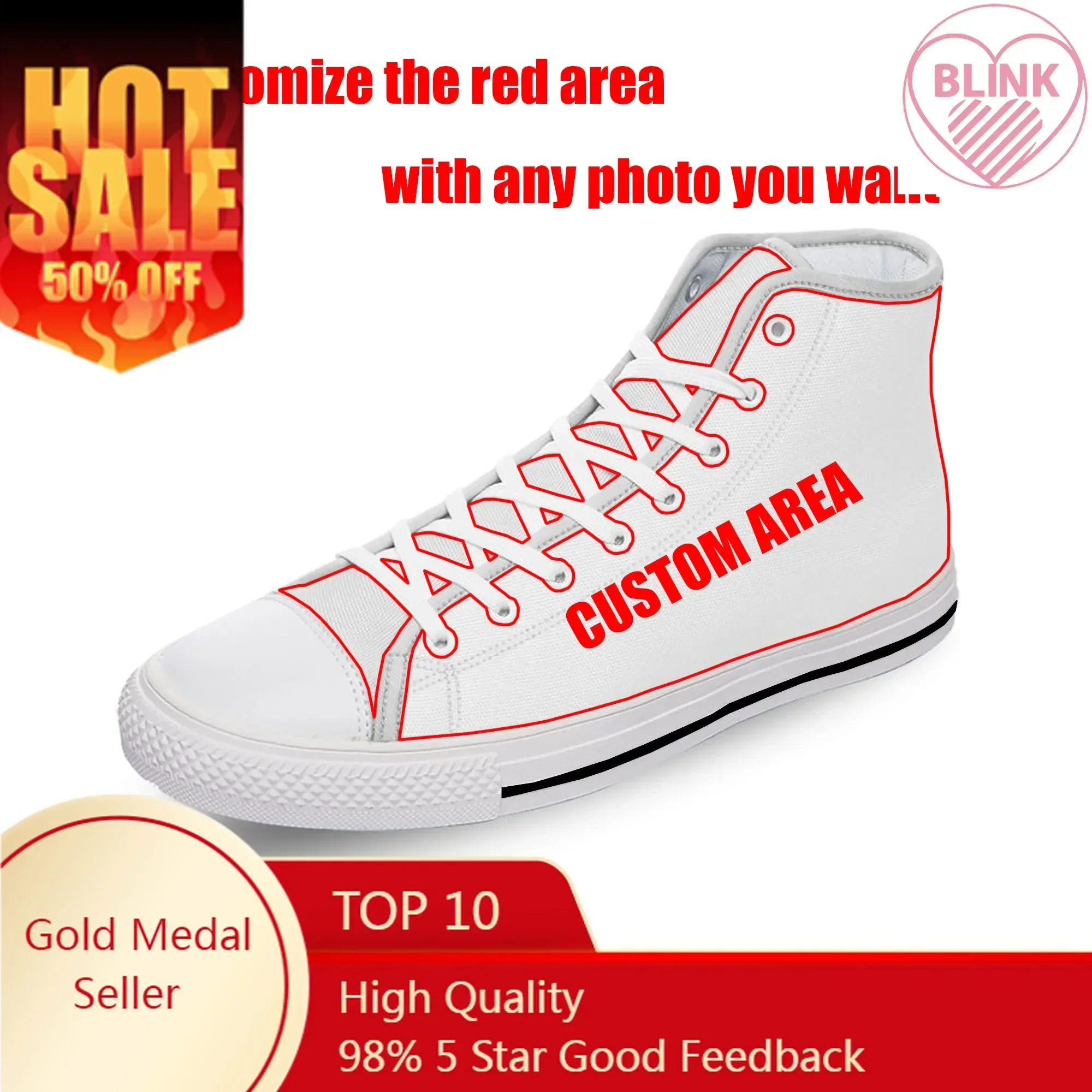 Custom Low Top High Top Sneakers Mens Womens Teenager High Quality Canvas Sneaker 3D Print Casual Couple Shoes Personalized Shoe