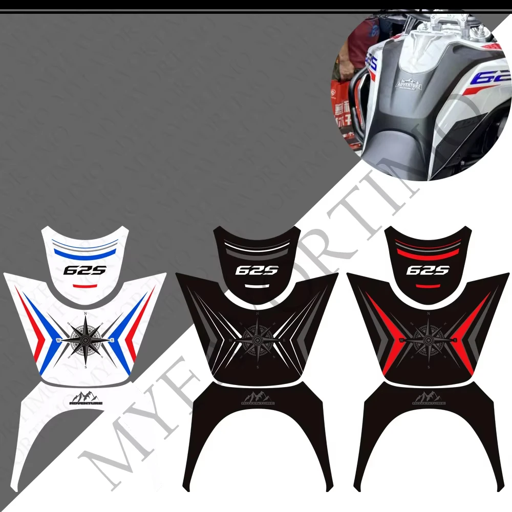 Motorcycle for Kove 625X Tank Pad Side Grips Adventure ADV Explore Fuel Oil Knee Protector Stickers Decals for Bike Protection