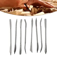 8pcs Coarse Riffler Files 190mm Carbon Steel Curved Hand Tools Wood Rasp File Set Woodworking Carving High Quality