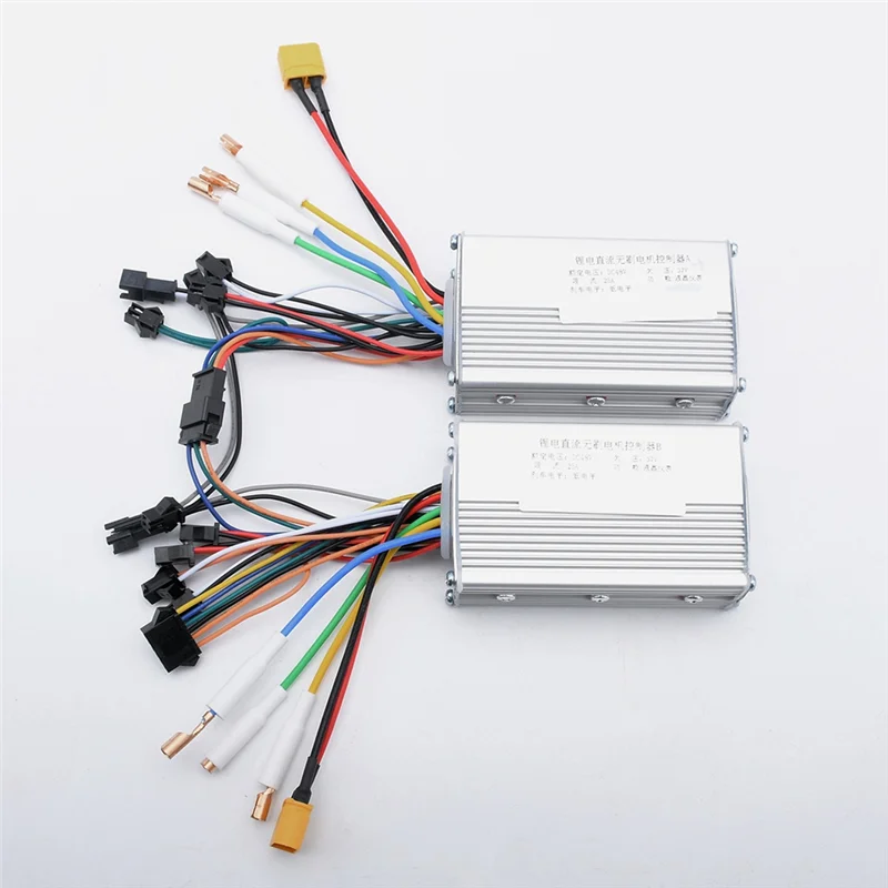 AEA7-48V 25A 1200W JP Motor CC sin escobillas Scooter eléctrico controlador de bicicleta A + B controlador de Motor de doble accionamiento